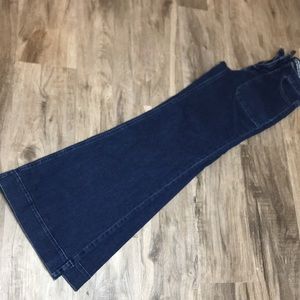 High rise flare leg jeans